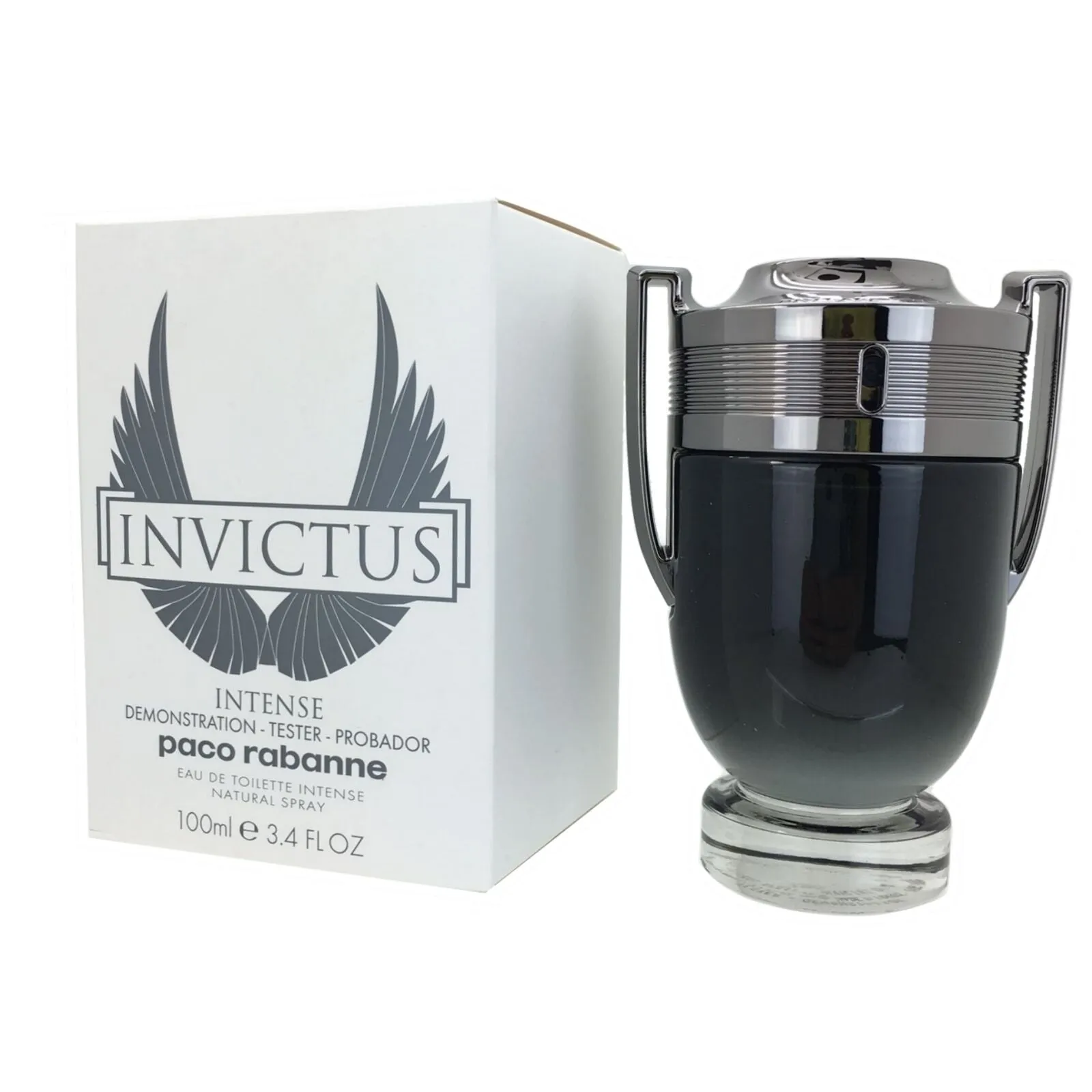 Paco Rabanne Invictus Intense EDT 3.4 oz 100 ml Men TESTER in white box