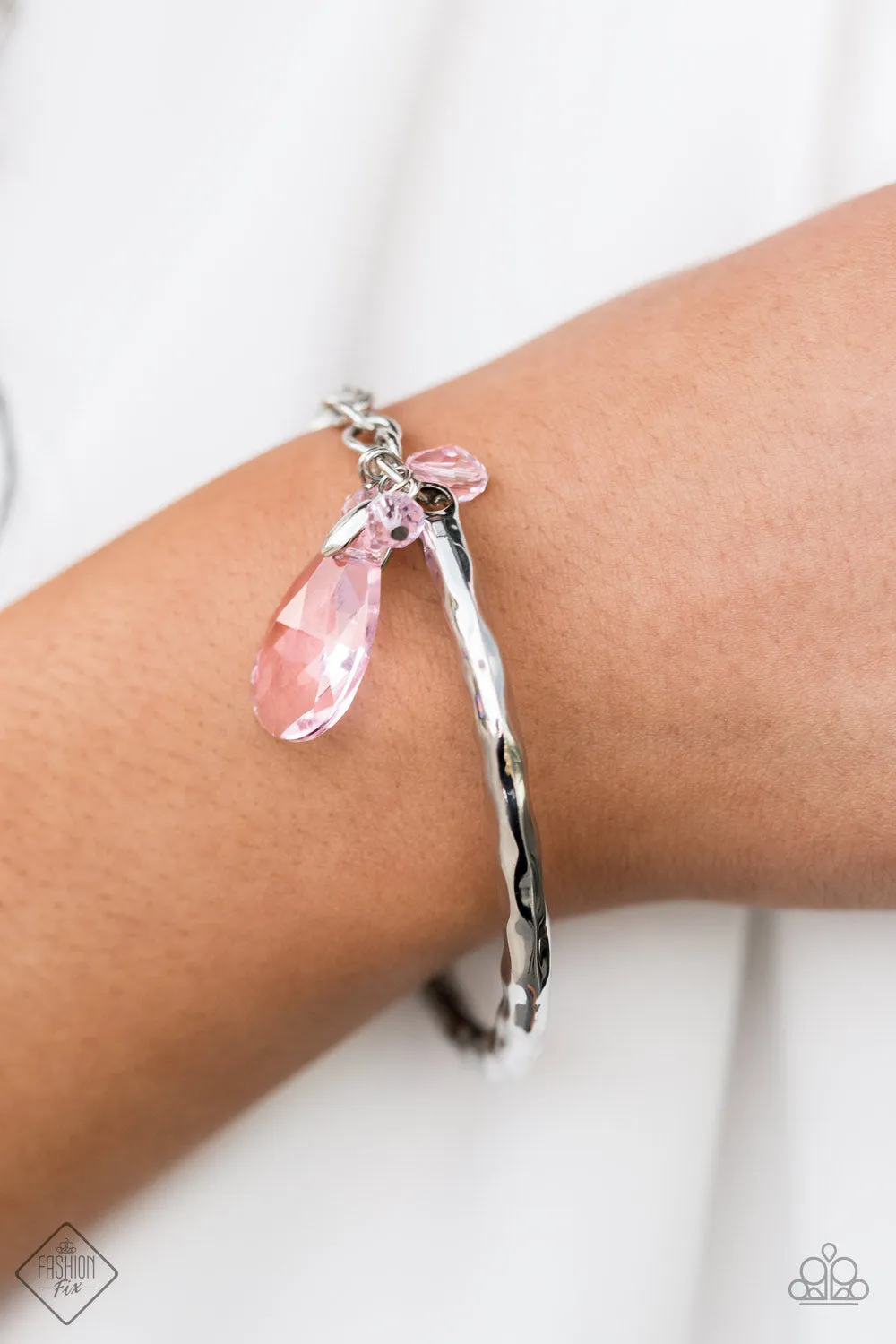 Paparazzi Accessories - Let Yourself GLOW - Pink Bracelet Fashion Fix October 2020