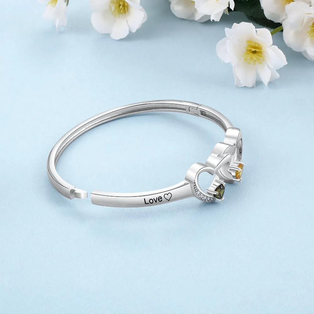 Personalized Silver Color Bracelet & Bangle For Women