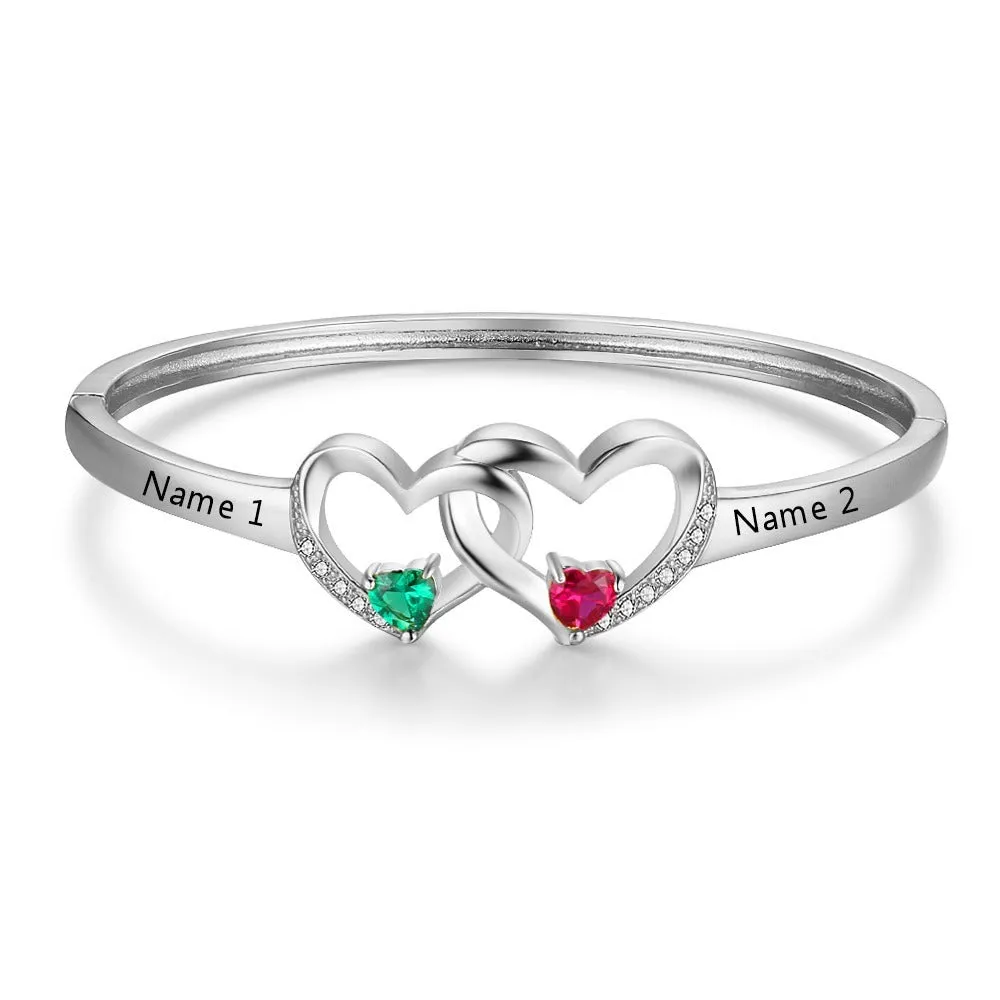 Personalized Silver Color Bracelet & Bangle For Women