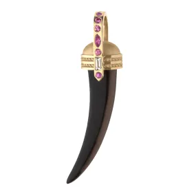 PROTECT Tiger's Eye Tusk Pendant