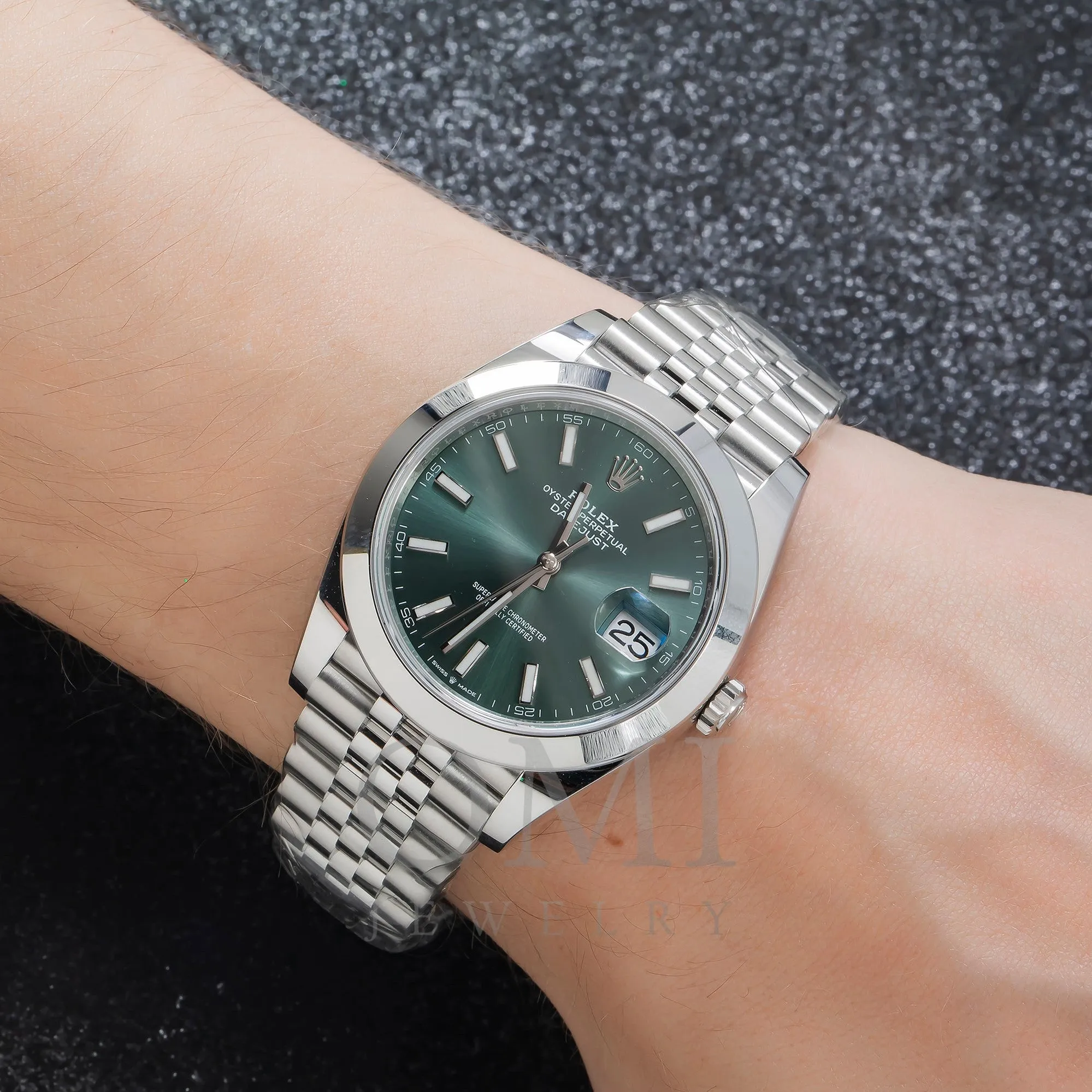 Rolex Datejust 126300 41MM Green Dial With Stainless Steel Jubilee Bracelet