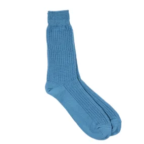 ROTOTO COTTON WAFFLE SOCKS LT.BLUE