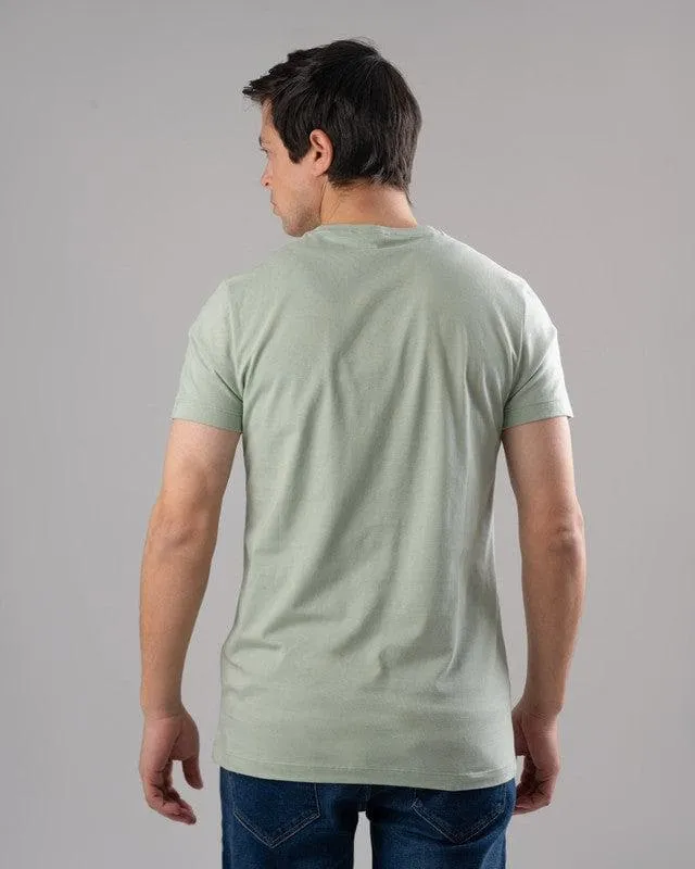 ROUND NECK PRINTED T-SHIRT - MINT