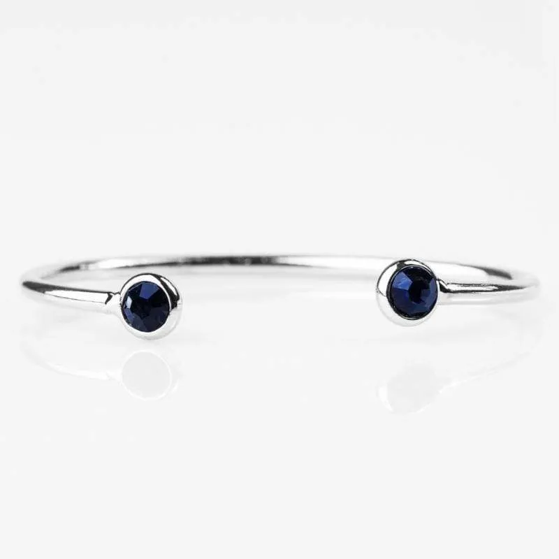 SHINE All Shine Blue Gem Skinny Cuff Bracelet