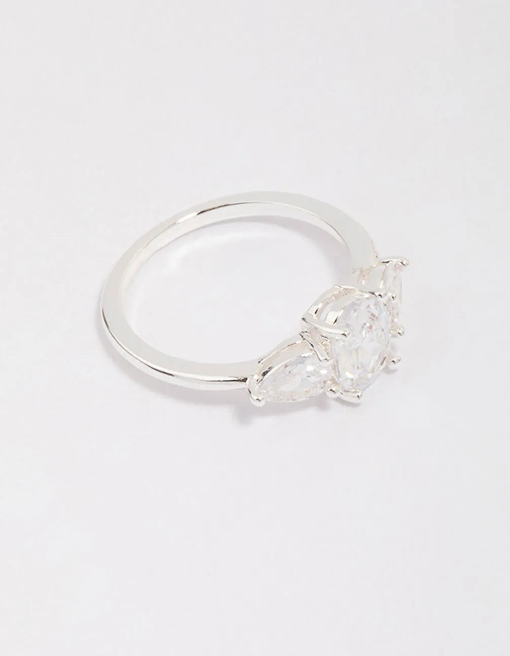 Silver Plated Oval Enchanting Ring