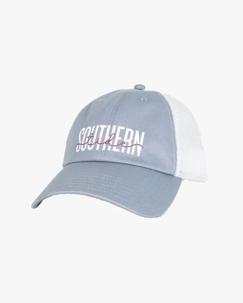 Southern Tide Print Trucker Hat - Light Grey