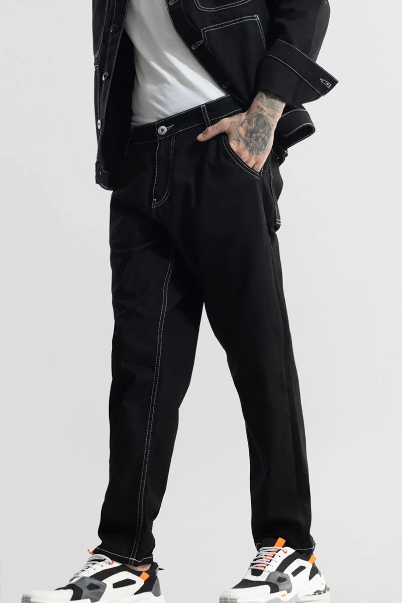 Swayer Black Baggy Fit Jeans