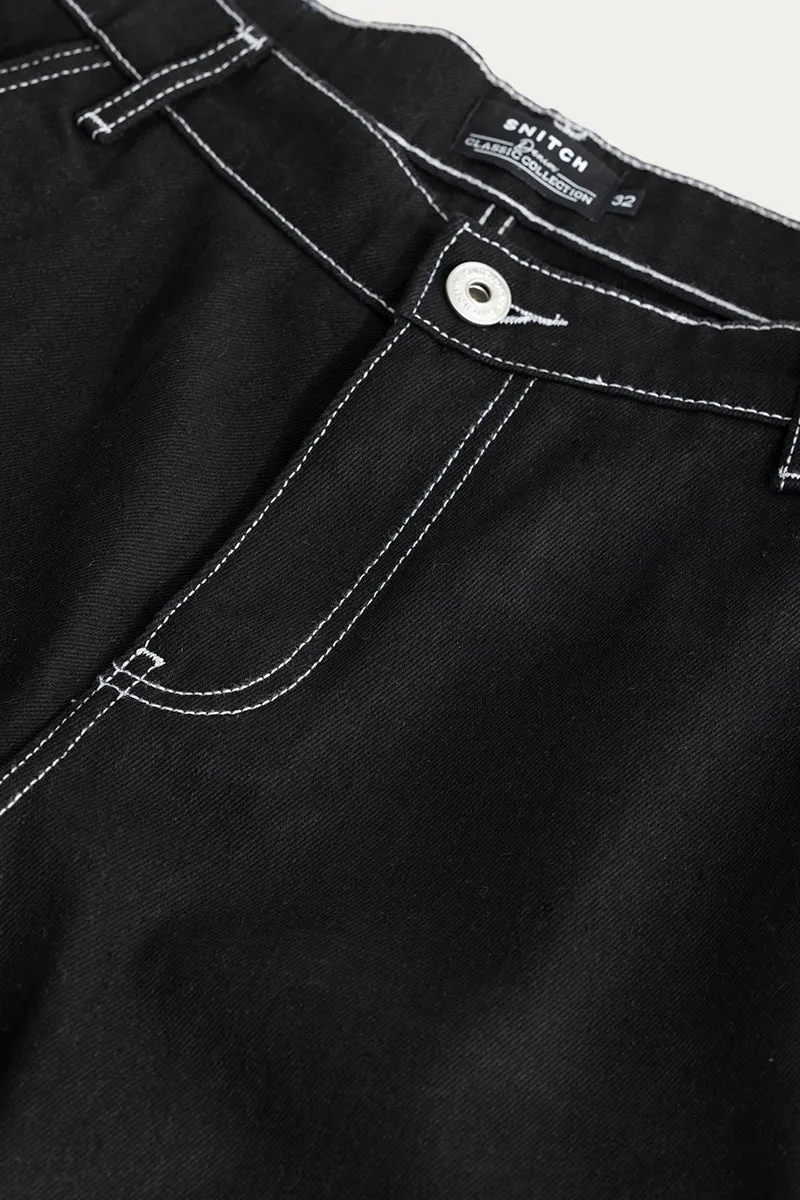 Swayer Black Baggy Fit Jeans