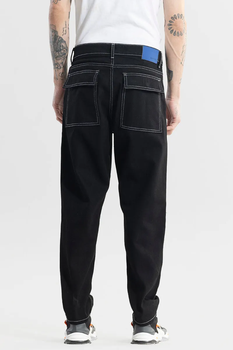 Swayer Black Baggy Fit Jeans