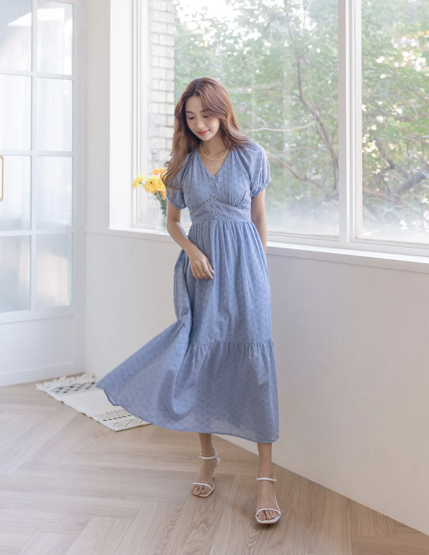 Tasmin Dress in Periwinkle