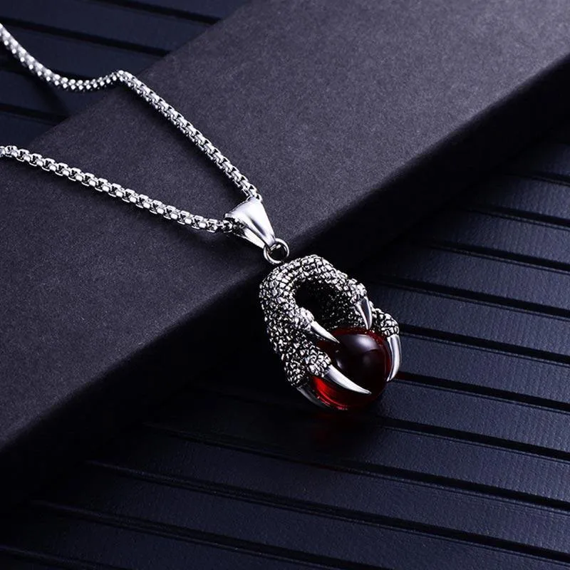 The Dragon's Gem Claw Necklace