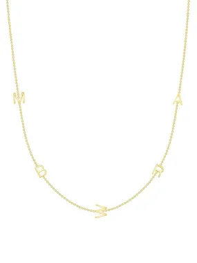 The Initial Necklace 14K - 5 Letters