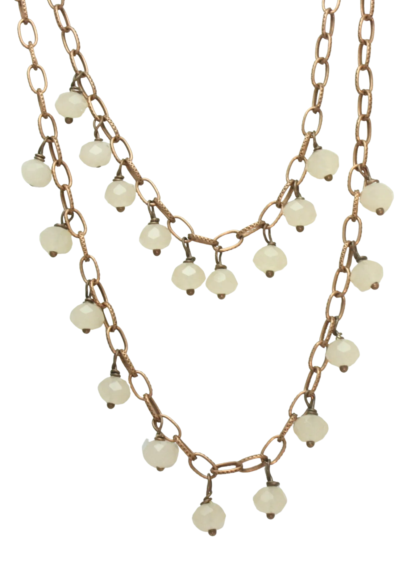 Victorian Double Strand Crystal Necklace For Women