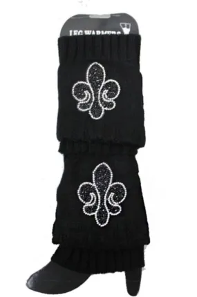 WOMEN BOOTIES FLEUR DE LIS  LEG WARMERS